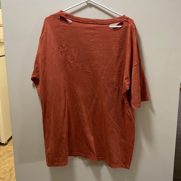 Vintage Canvas Orange ‘Easy Tiger’ Oversized Graphic T-Shirt - Picture 4 of 4